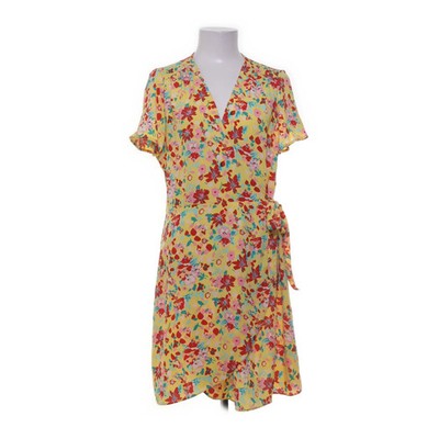 J.Crew, Kleid, Größe: 40, Gelb/Mehrfarbig, Polyester, Blumen, Damen #3ML