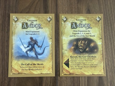 Legends of Andor The Call Of The Skrals + Koran The Gor Chieftain Mini ...