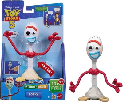 Disney Pixar Toy Story 5 Forky Figurine Interactive 7" Mattel NEUF 3+ - Photo 1/3