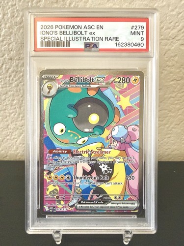 Iono's Bellibolt ex graded PSA 9 for sale on eBay