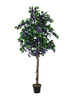 Artplants KüNstliche Bougainvillea, 1200 BläTter, 500 BlüTen, Violett, 180Cm