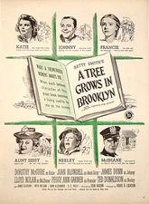 A Tree Grows in Brooklyn - 1945 Vintage Original Full-Page Movie Print Ad