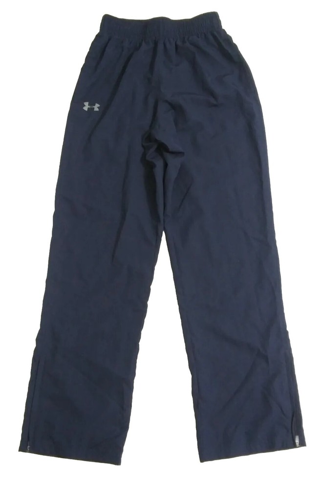Under Armour Men's Small UA Vital Woven Track Gym Pants Navy Blue Loose