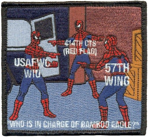 USAF 57th WING – USAFWC-WIO – RED FLAG-BAMBOO EAGLE PATCH - 第 1/1 張圖片