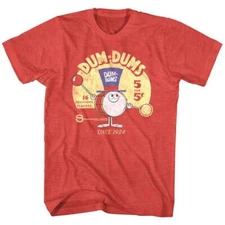 Dum Dums Drum Man Men's T Shirt Spangler Candy Since 1906 Delicious Flavor