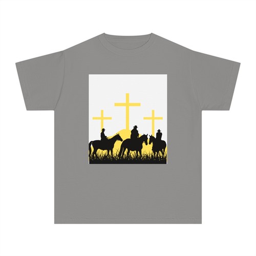 Youth Faith & Horses Graphic Tee - Perfect for Faith-based Events - Picture 20 of 61