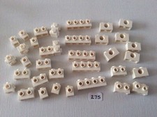 Lego Bricks White Techic Bricks Spares Assorted Sizes As Photo 35 Pieces
