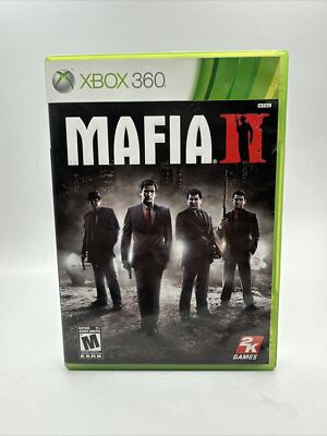Mafia II 2 Microsoft Xbox 360 W/ Manual & add On Content Disc No Map