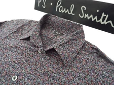 PAUL SMITH Mens Shirt 🌍 Size S (CHEST 36") 🌎 RRP £95+📮 FLORAL LIBERTY PRINT