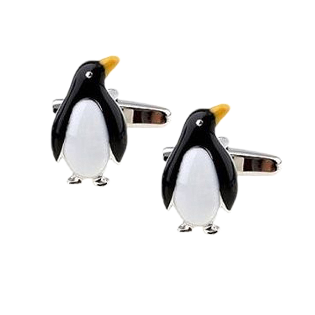 Men's Christmas Cufflinks, Santa Claus, Penguin Trees Cufflinks & Gift