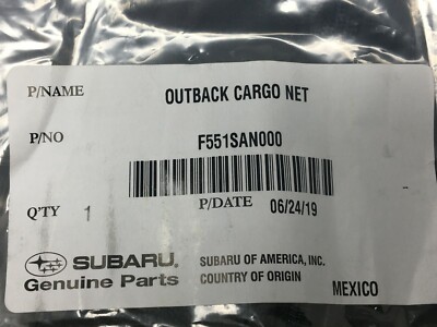 2020-2025 Subaru Outback Rear Compartment Cargo Net Mesh