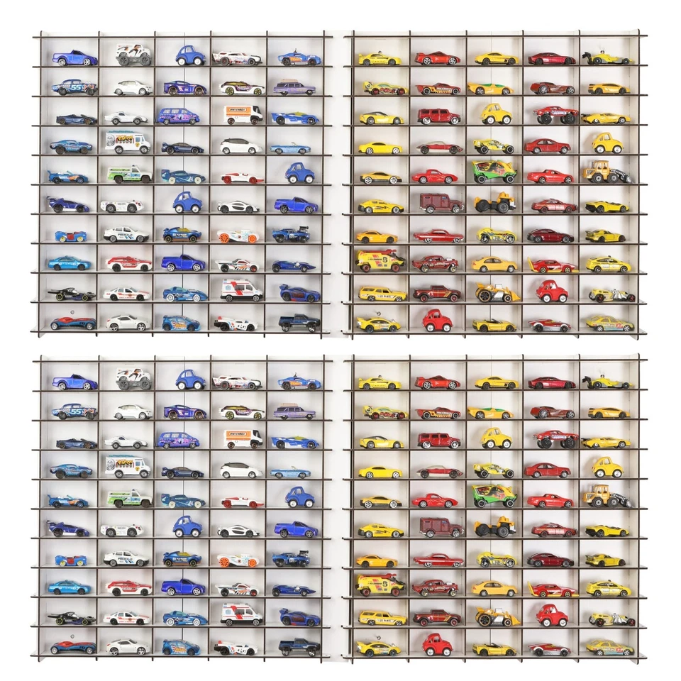 Estante de pared para coche de juguete 1:64, vitrina compatible con Hotwheels Matchbox para 100 coches Foto 3 de 4