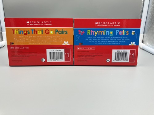 Scholastic Pre-K Things That Go Paare und Pre-K Reimpaare Lernkarten - Bild 2 von 2