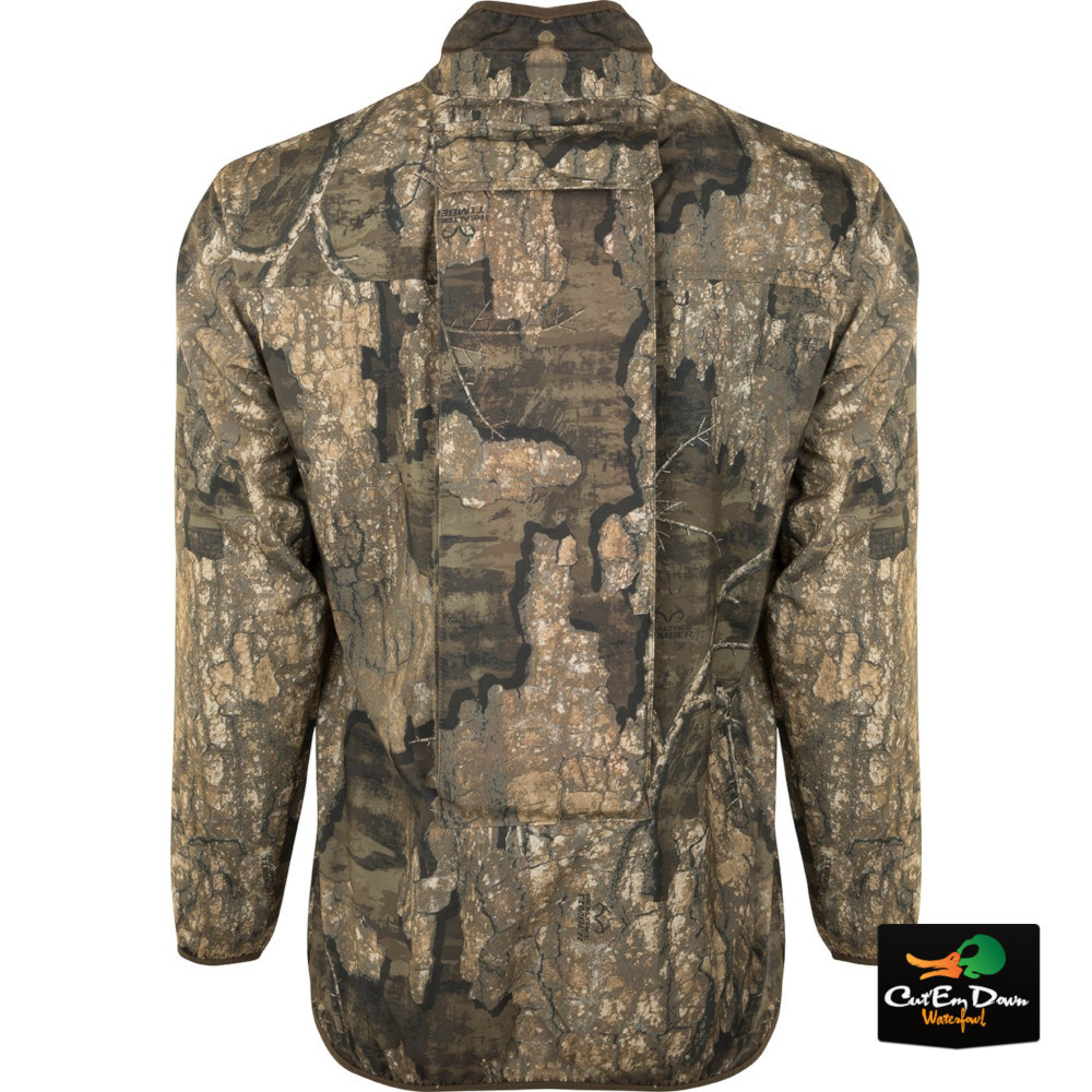 DRAKE WATERFOWL OL TOM TURKEY TECH 1/4 ZIP CAMO PULLOVER WITH