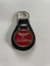 Buick LeSabre Keychain Buick Black Leather key chain Red