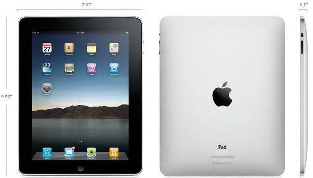APPLE 16GB iPAD A1219 EMC 2311 BAD BATTERY WIFI BT TABLET iOS 1ST GEN SILVER