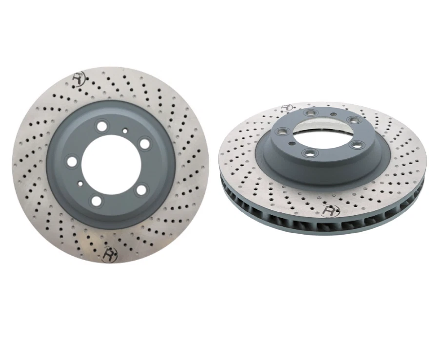 Rotores delanteros y traseros + almohadillas con sensores para vehículos Porsche 911 y Boxster 12-16 Foto 3 de 4