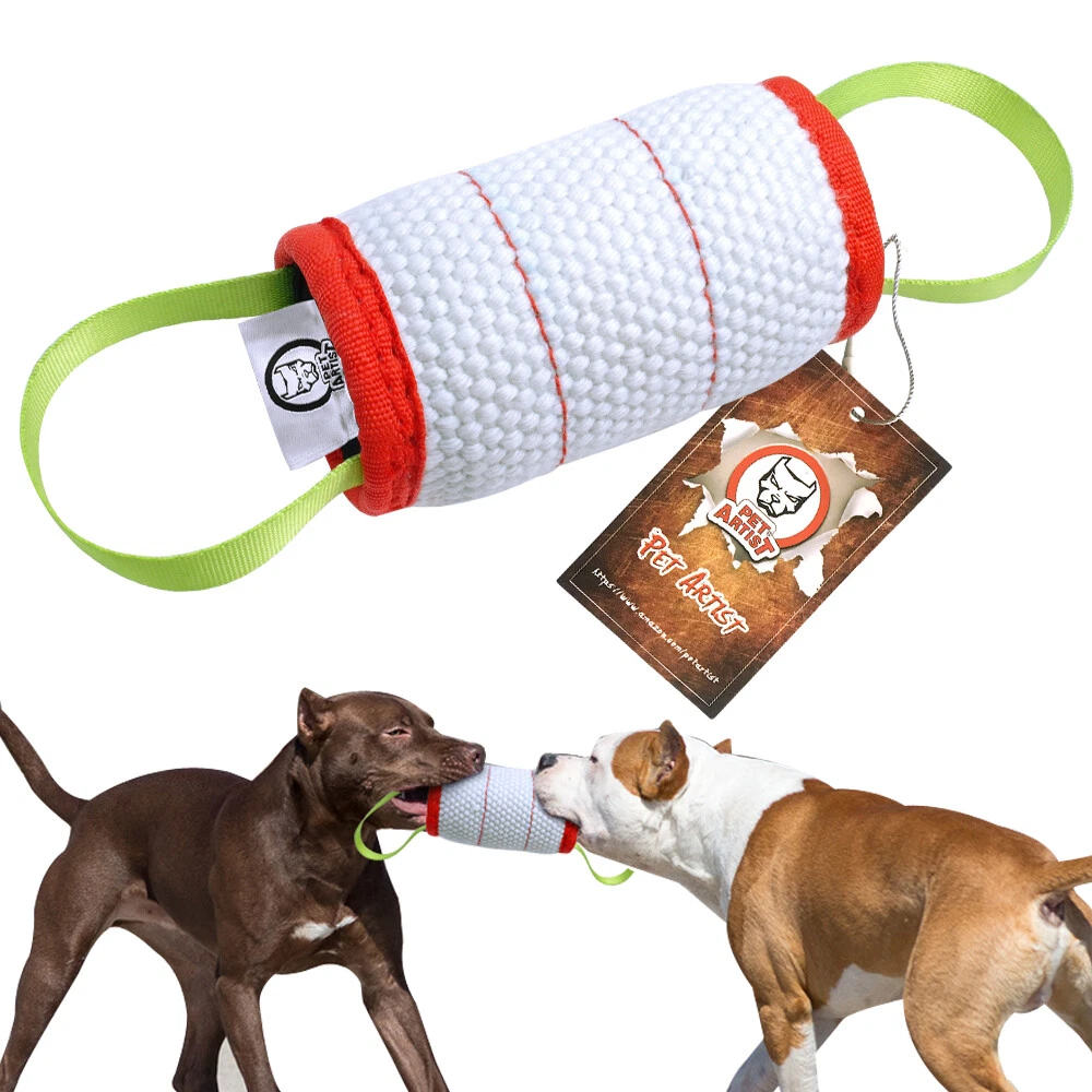 Jute Dog Bite Tug Chew Toys Builder Pet Training Intermediate for