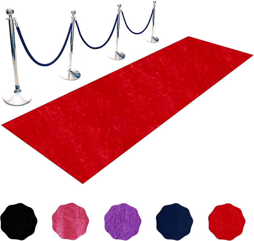 Red Carpet Runner for Party Wedding Aisle Decorations 4Ftx15Ft Aisle