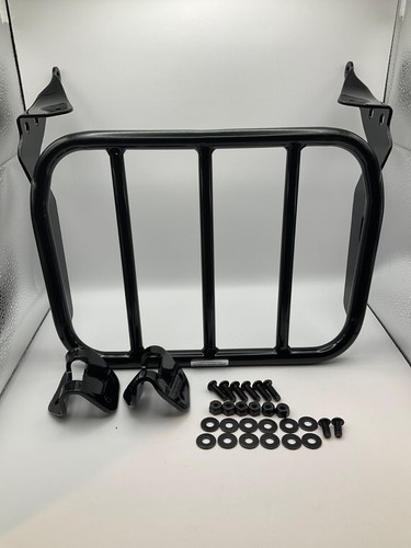 Black Sport Luggage Rack For Holdfast Sissy Bar Fit Harley FLDE FXBB FLHC S FXST