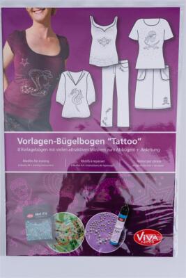 Viva Decor Vorlagen Bügelbogen 30 Motive zum Abbügeln Perlen Textilgestaltung