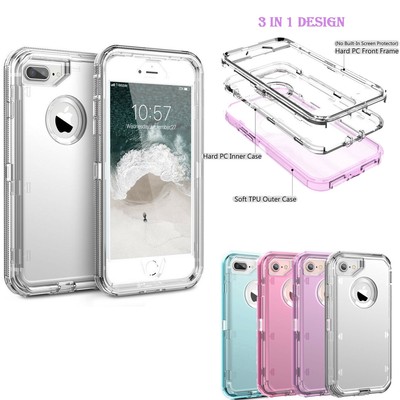 5 99 Clear Defender Case For Iphone 11 Pro 6 7 8 Plus X Xr Xs Max