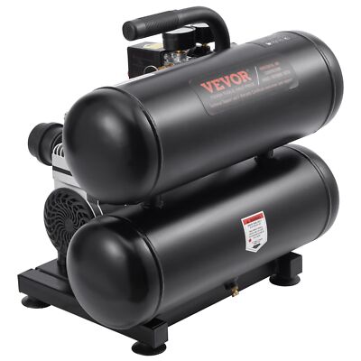 Air Compressor Compact Portable Oil Free Compressor 4.6 Gallon 90 PSI