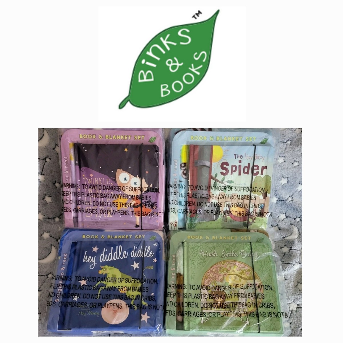 Nursery Rhyme Baby Gift Binks & Books Baby Blanket & Nursery Rhyme Book ...