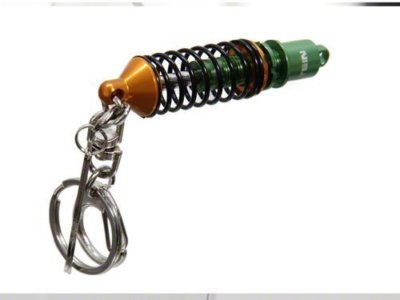 Tein Damper Key Chain With Wrench Green/Gold part TN016-008