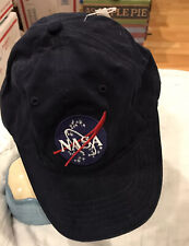 NASA KENNEDY SPACE CENTER E EMBROIDERED PATCH HAT CAP NAVY NWT