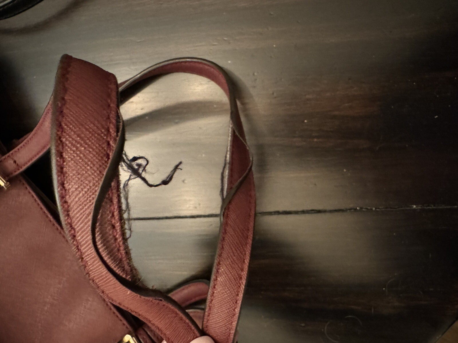 michael kors purse used Maroon - image 2