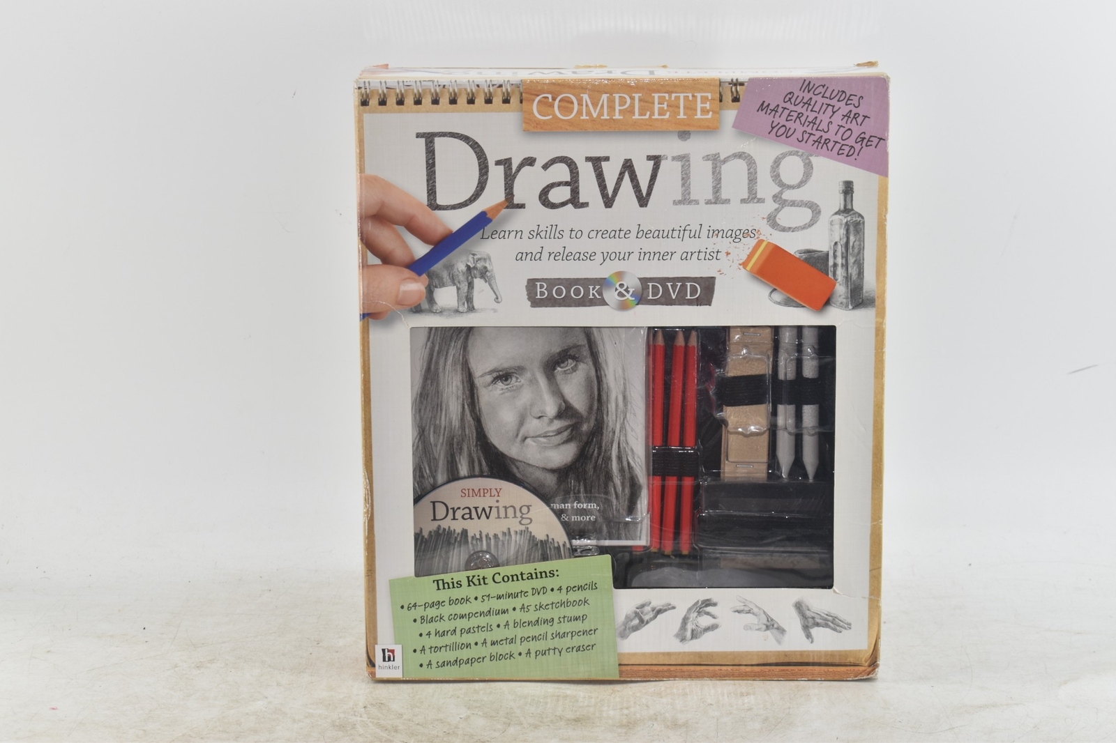 Hinkler Complete Drawing Kit Book & DVD NIB (8575C) eBay