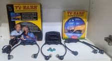 Untested Parts Lot Repair Pair TV Ears Wireless Cradle Dock 3 Headset Box