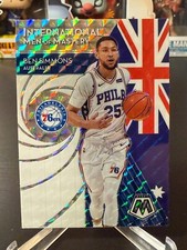 2019-20 Panini Mosaic International Men of Mastery Silver Prizm Ben Simmons #3