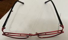New, Vintage Tommy Hilfiger 5113 Red Oval Metal Eyeglass Frame