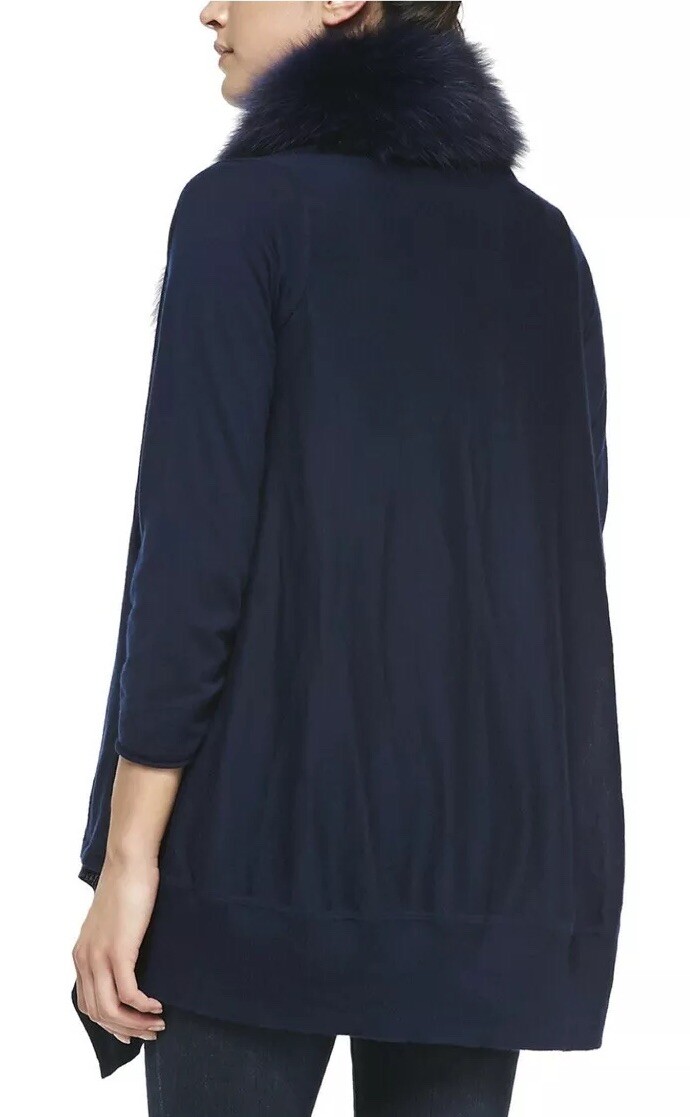 Olivia Izzy Cascade Fur Collar Cardigan 