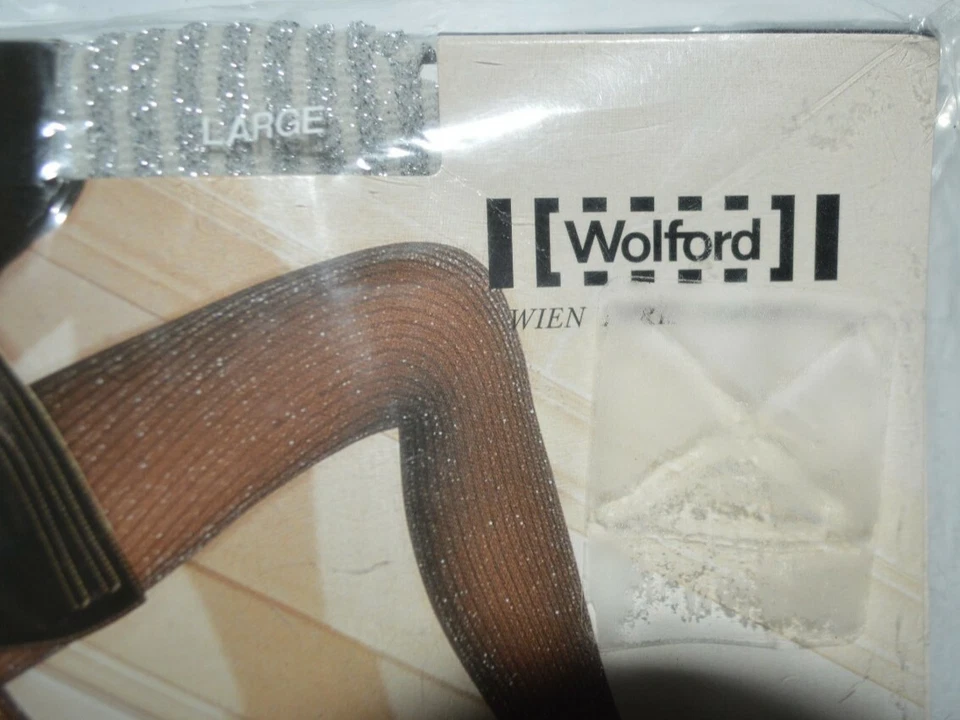 PANTIMEDIAS COLLANT WOLFORD RARAS BELLEVUE TALLA GRANDE COLOR CREMA/PLATA Foto 2 de 3