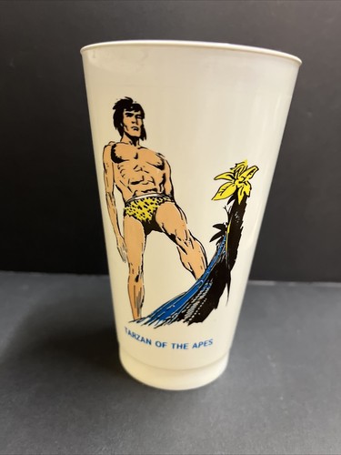 Vintage 1973 7/11 Kunststoff Schlurpee Cup Superheld "Tarzan der Affen"