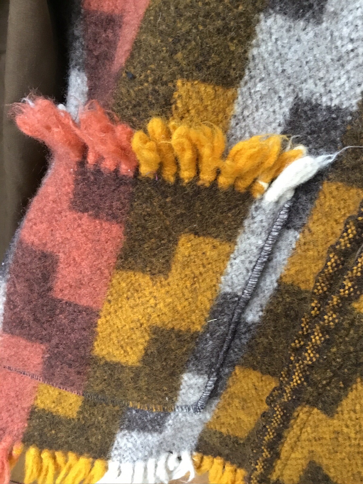 Handmade Coat Jacket Vintage Pendleton Fabric - image 3