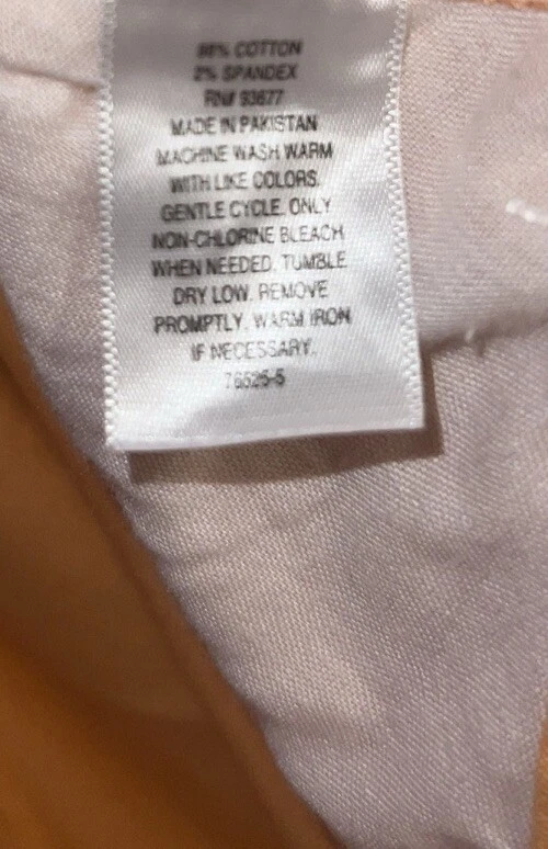 Pantalones cortos St. Johns Bay 5” para mujer talla grande 30W naranja frente plano Foto 4 de 4