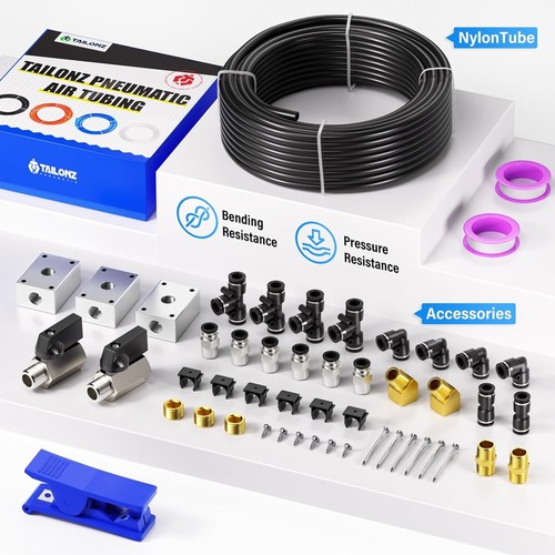Tubo neumático de nailon OD de alta presión de 1/4" - 913 psi para un rendimiento confiable - Imagen 6 de 11