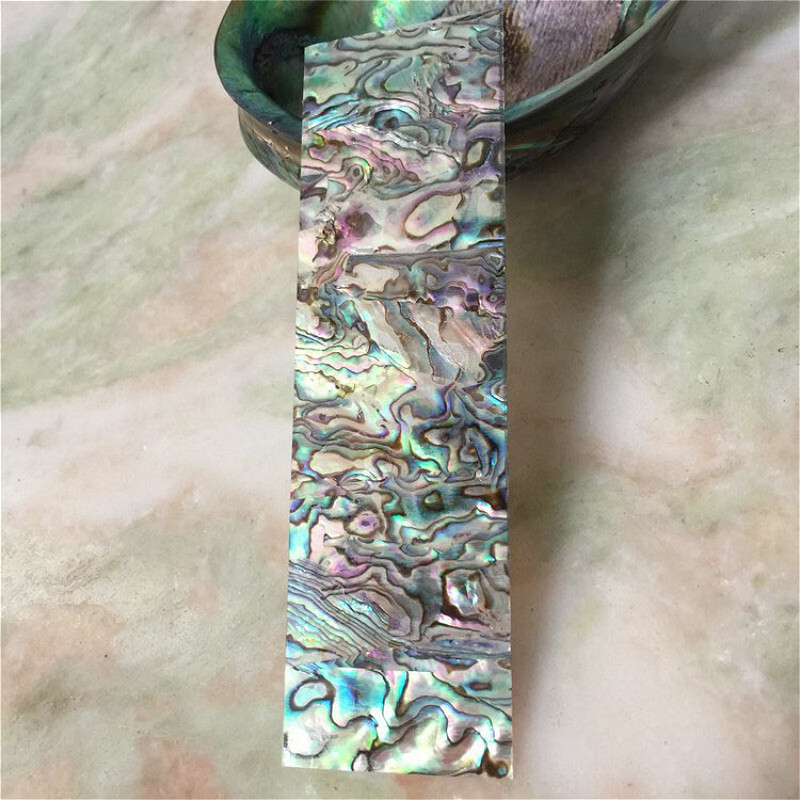 Natural Green/Blue Inlay Material Abalone Shell Blanks DIY Size 5.5 x 1 ...