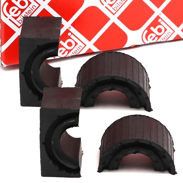 2X febi Stabilisatorlager FüR VW Golf 5 6 Passat B6 B7 Tiguan Touran A3 8P Vorne-image