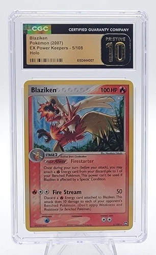 BLAZIKEN 2007 POKEMON EX POWER KEEPERS 5/108 RARE HOLO PRISTINE CGC 10 Q8058