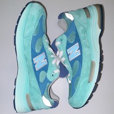 New Balance 992 Made in USA M992TB Blue/Teal White Suede Men’s D Sneakers