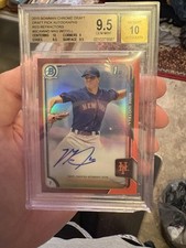 2015 Bowman Draft - Chrome Draft Pick Autographs Red Refractor Max Wotell /5 SSP