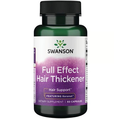 Swanson Full Effect Hair Thickener - Featuring Keranat 60 Caps