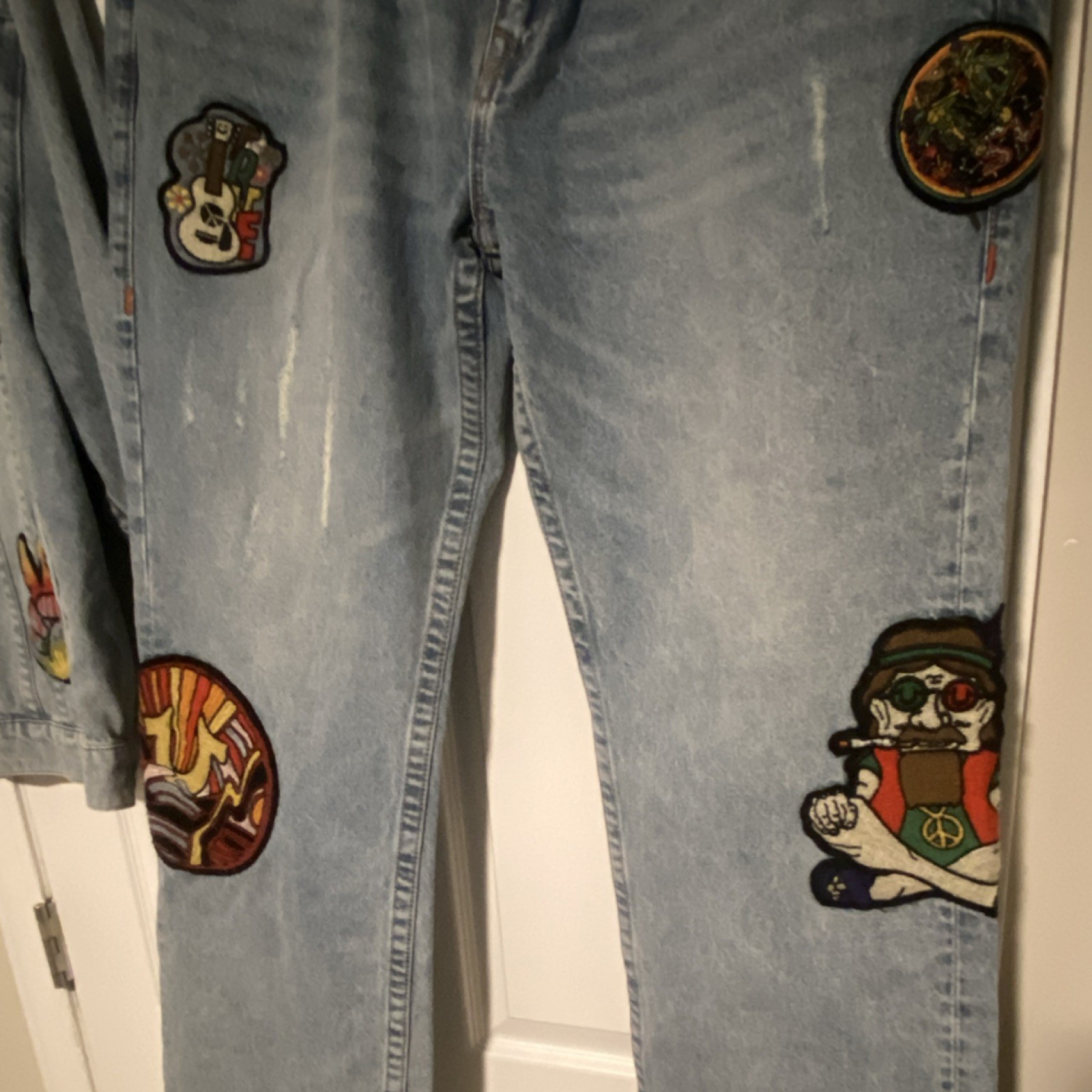 Mens True Religion Society Club Light Wash Denim Jacket & Jeans NWT $399 Set XL  thumbnail 5