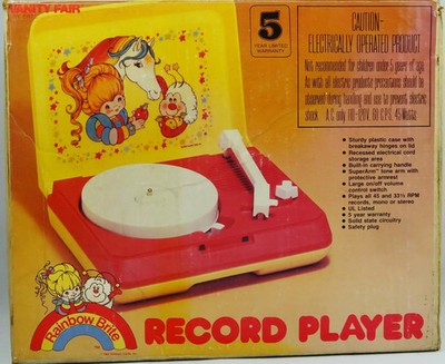 Rainbow Brite - Plattenspieler elektrisch - Vanity Fair ERTL 1983