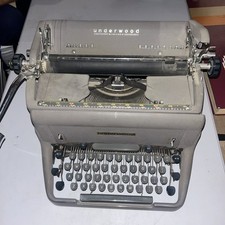 Excellent 1952 Underwood SS Vintage Desktop Typewriter New Ink Unique Elite Font thumbnail